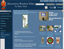 Tablet Screenshot of decorative-films-by-maryanne.com